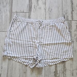 Old Navy Linen Striped Women's Shorts 4X NWOT